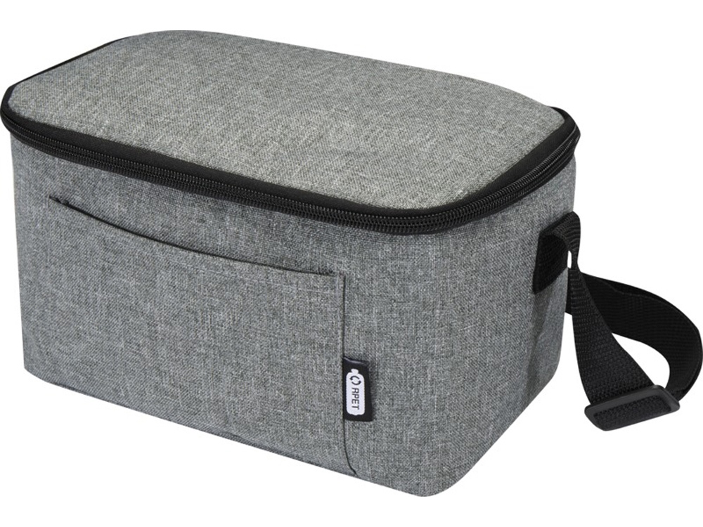 Tundra сумка-холодильник на 6 банок из переработанного РЕТ-пластика - Серый яркий-0