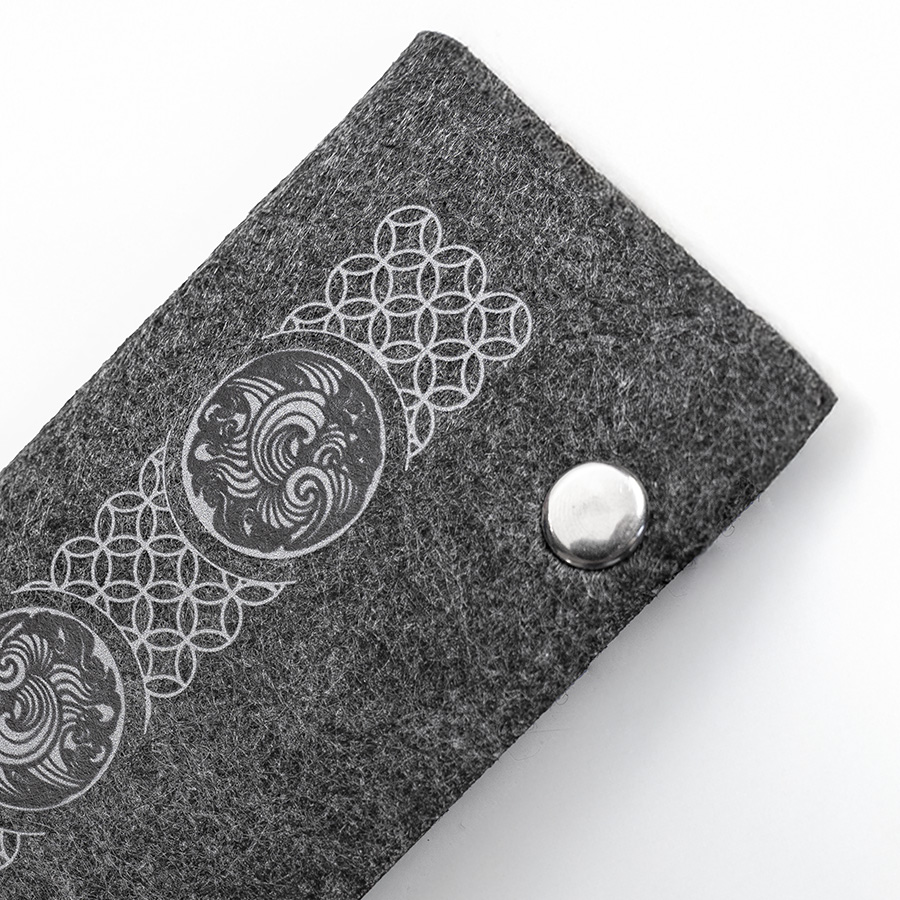 Ключница FELTY, RPET фетр, темно-серый-8