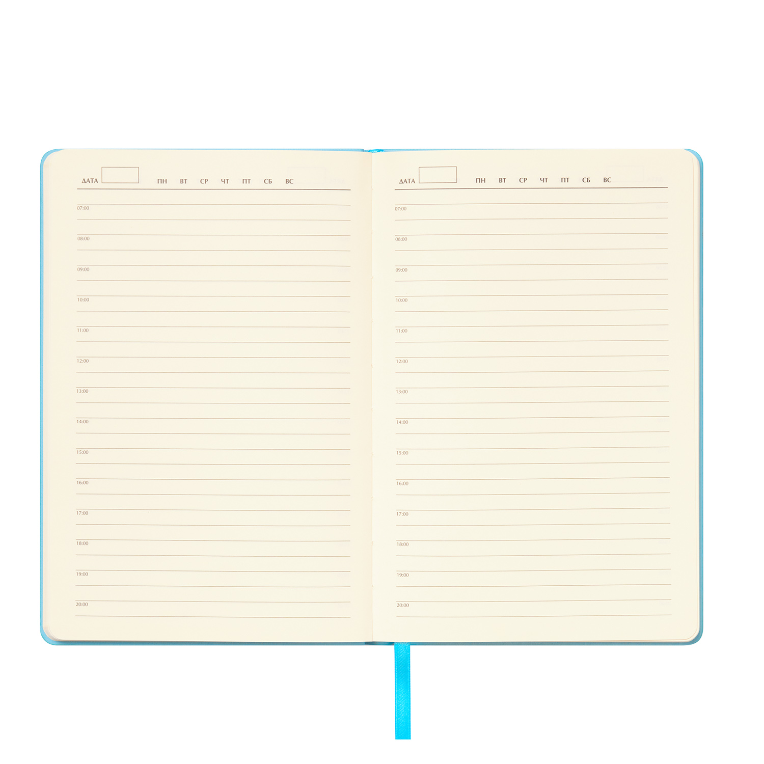 Ежедневник Спарк (Spark) недатированный, лазурный (с упаковкой, со стикерами)-6