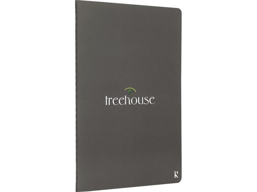 Комплект из двух блокнотов Karst формата A5 с листами из каменной бумаги, slate grey-4