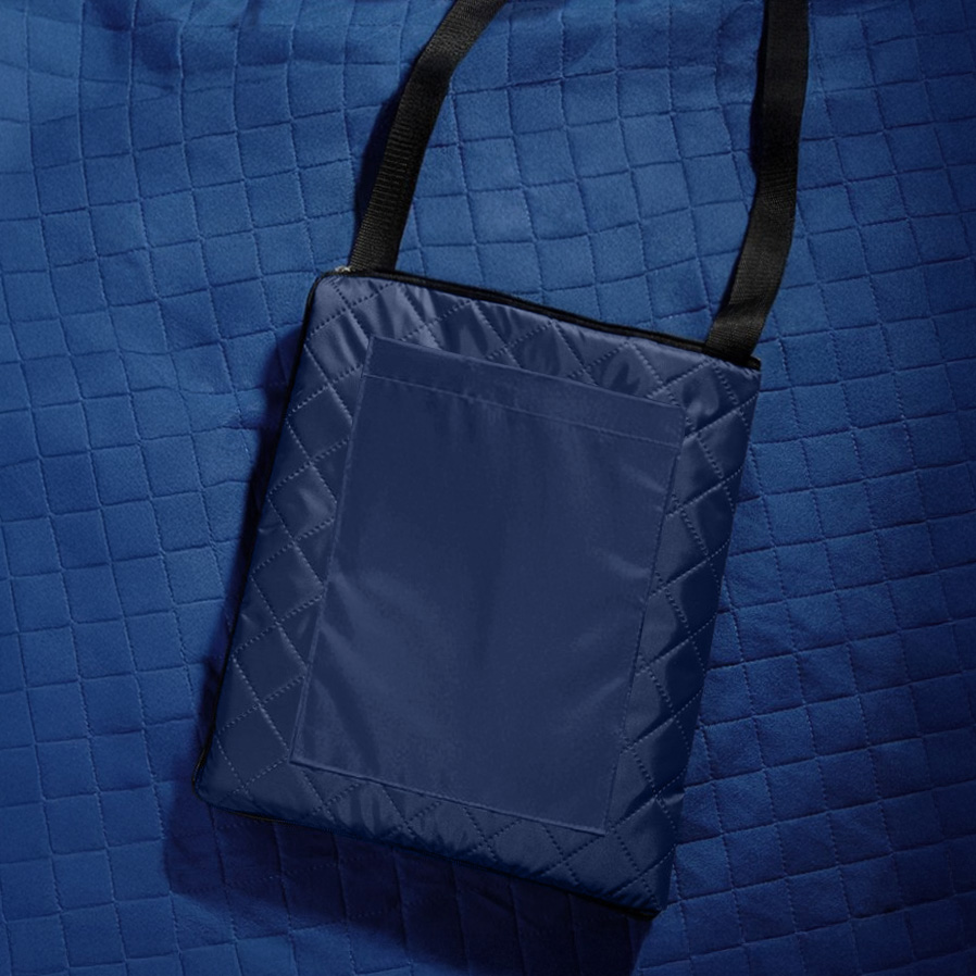 Плед для пикника "Rest"; синий; 115 х 140 см; двухсторонний материал флис 150 гр/м2+оксфорд  210 T, синий-1