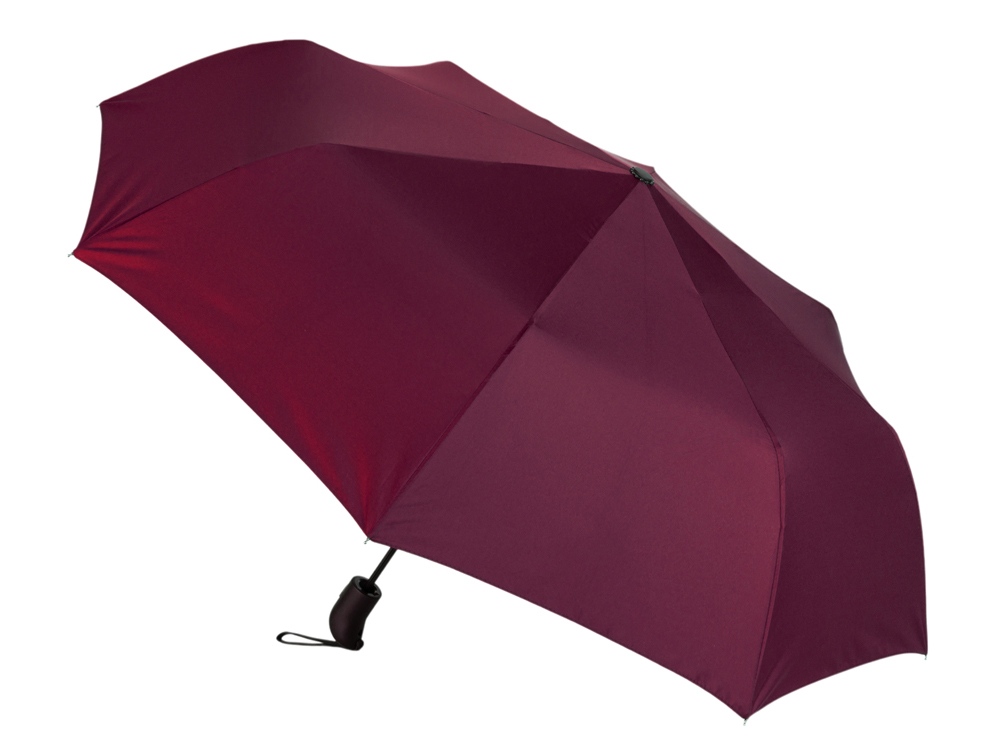 Зонт-полуавтомат Roof с куполом из переработанного пластика, бургунди 7421C-0