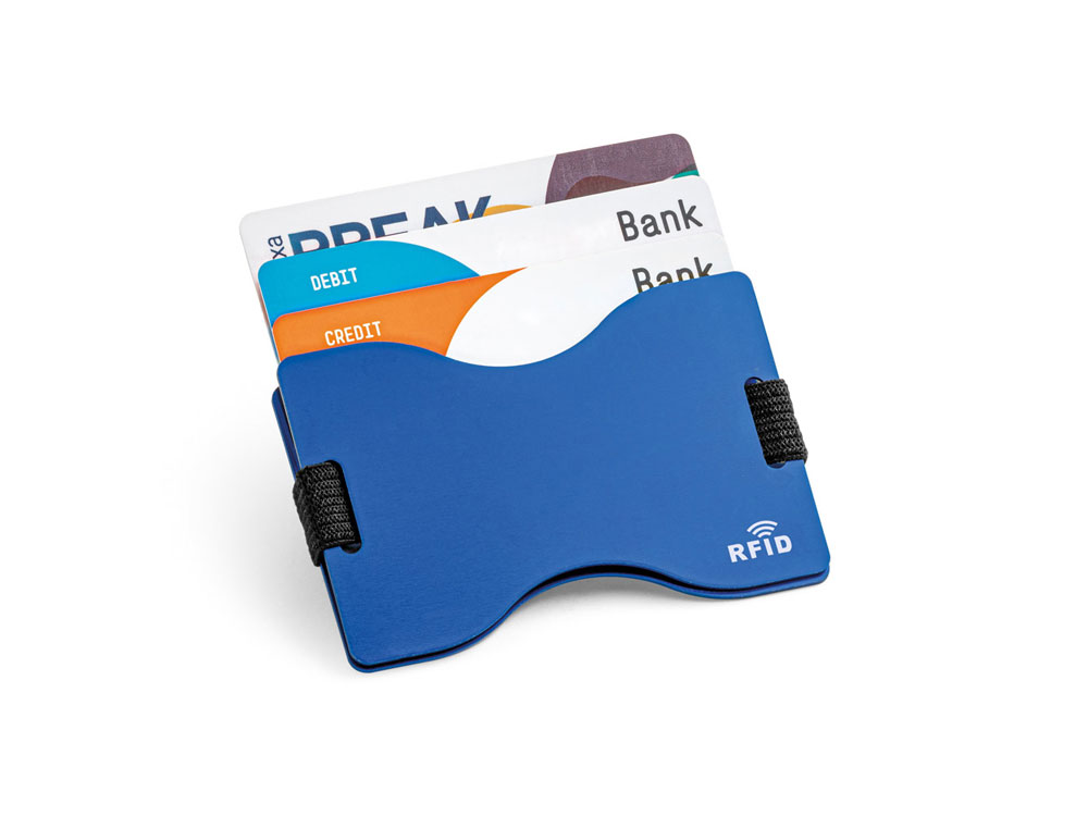 MULLER. Визитница с защитой RFID, Королевский синий-1