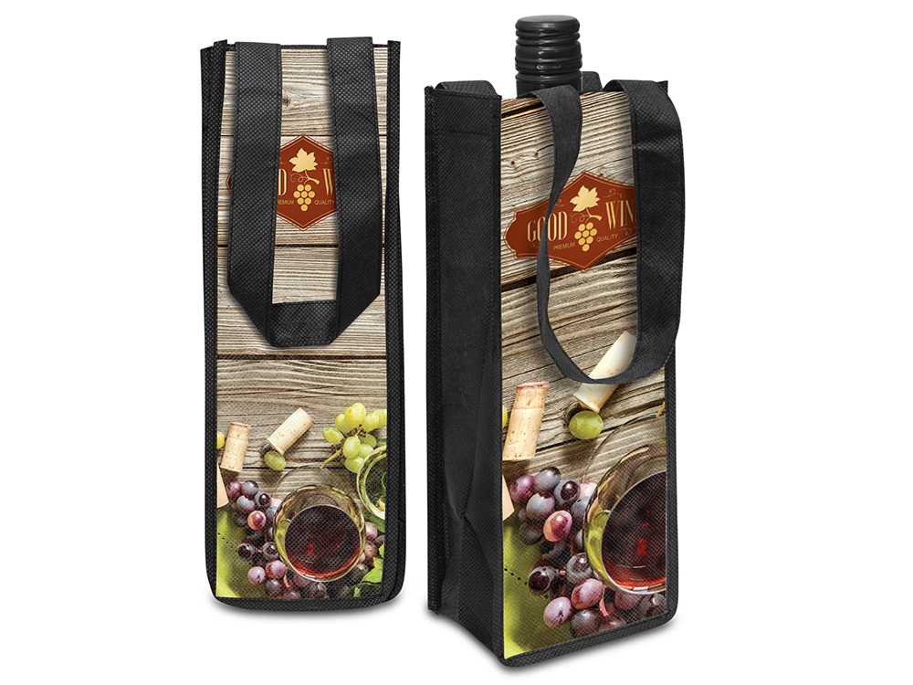 Чехол для бутылки из нетканого материала PET с возможностью полноцветной печати-2