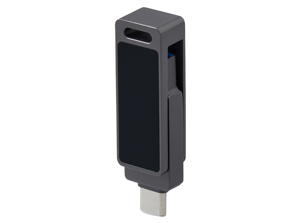 Флешка 32 ГБ USB Type-C и USB 3.0 с подсветкой лого Спинлайт-4