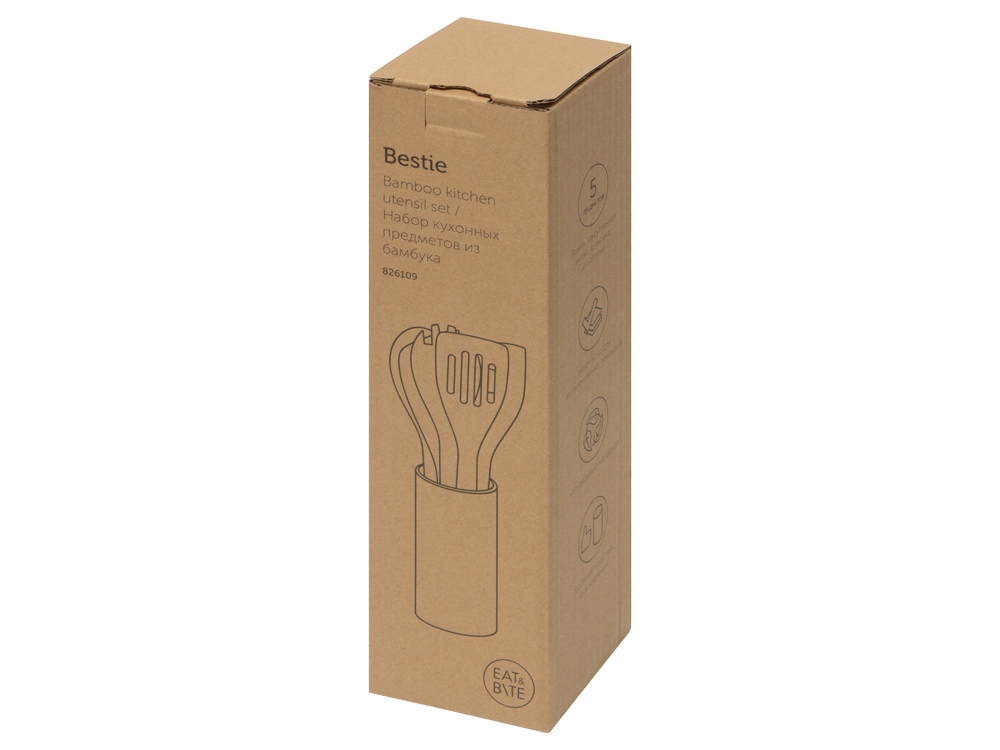 Набор кухонных принадлежностей из бамбука 6в1 Bestie-9