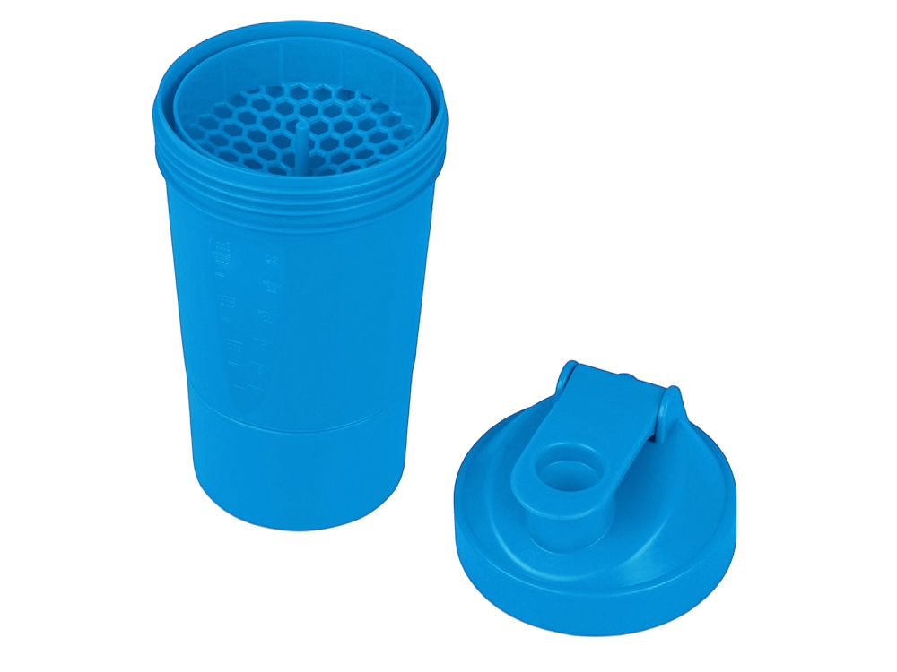 Шейкер для спортивного питания Level Up, голубой-2