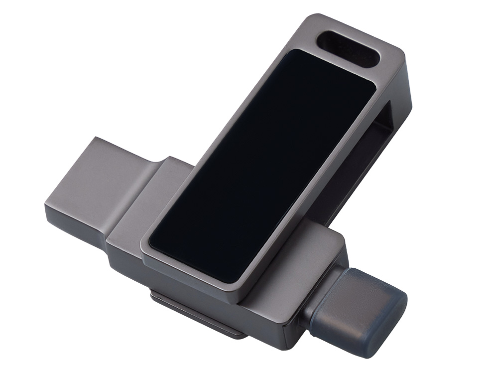 Флешка 32 ГБ USB Type-C и USB 3.0 с подсветкой лого Спинлайт-1