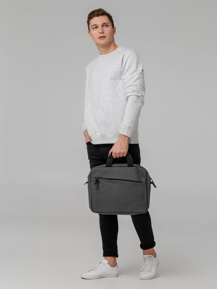Конференц-сумка The First, серая-4