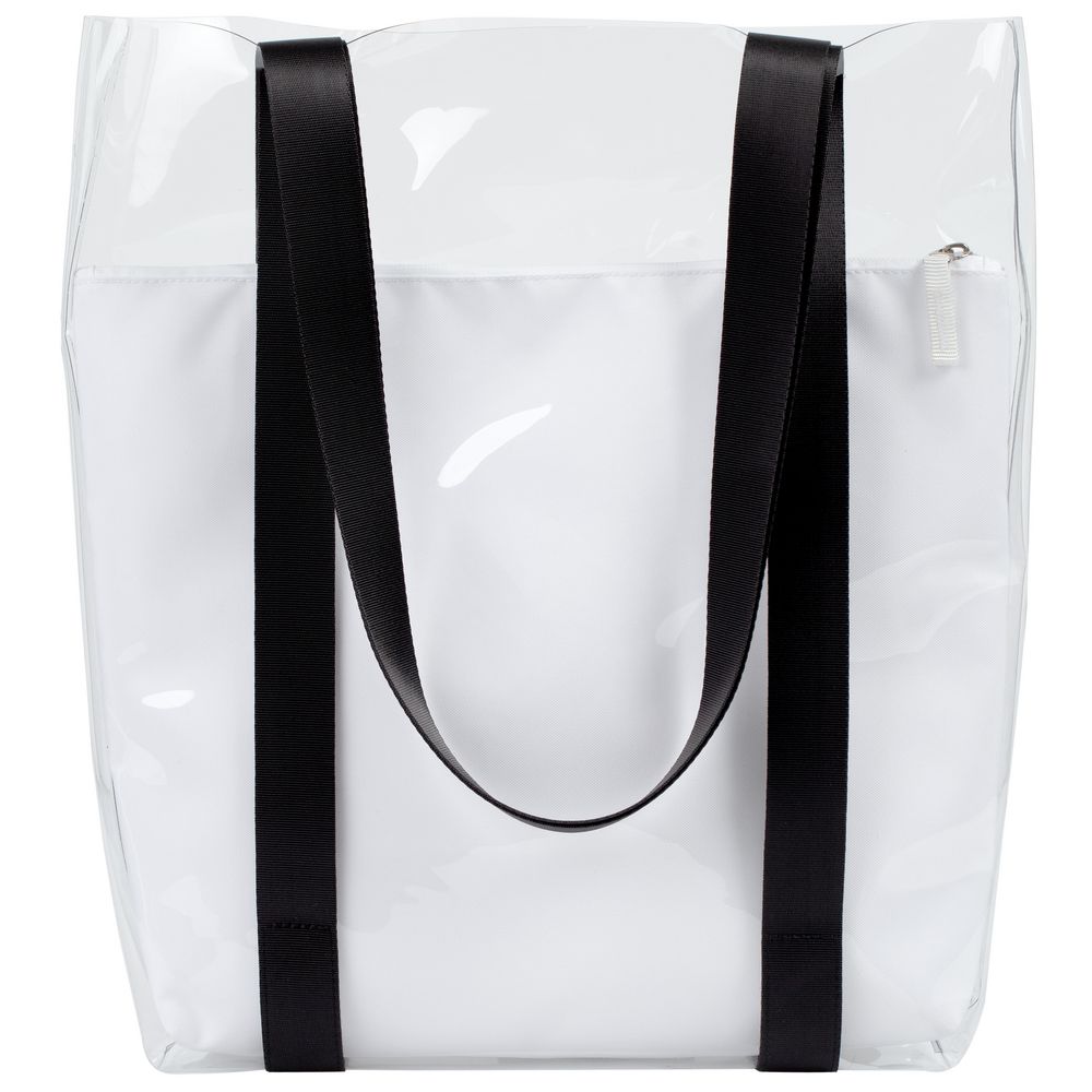 Шопер Clarity с белым органайзером, прозрачный-1