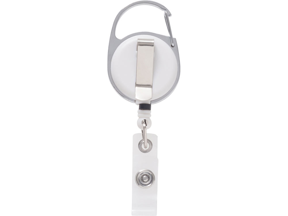 Бейдж с рулеткой-карабин Favor, черный-4