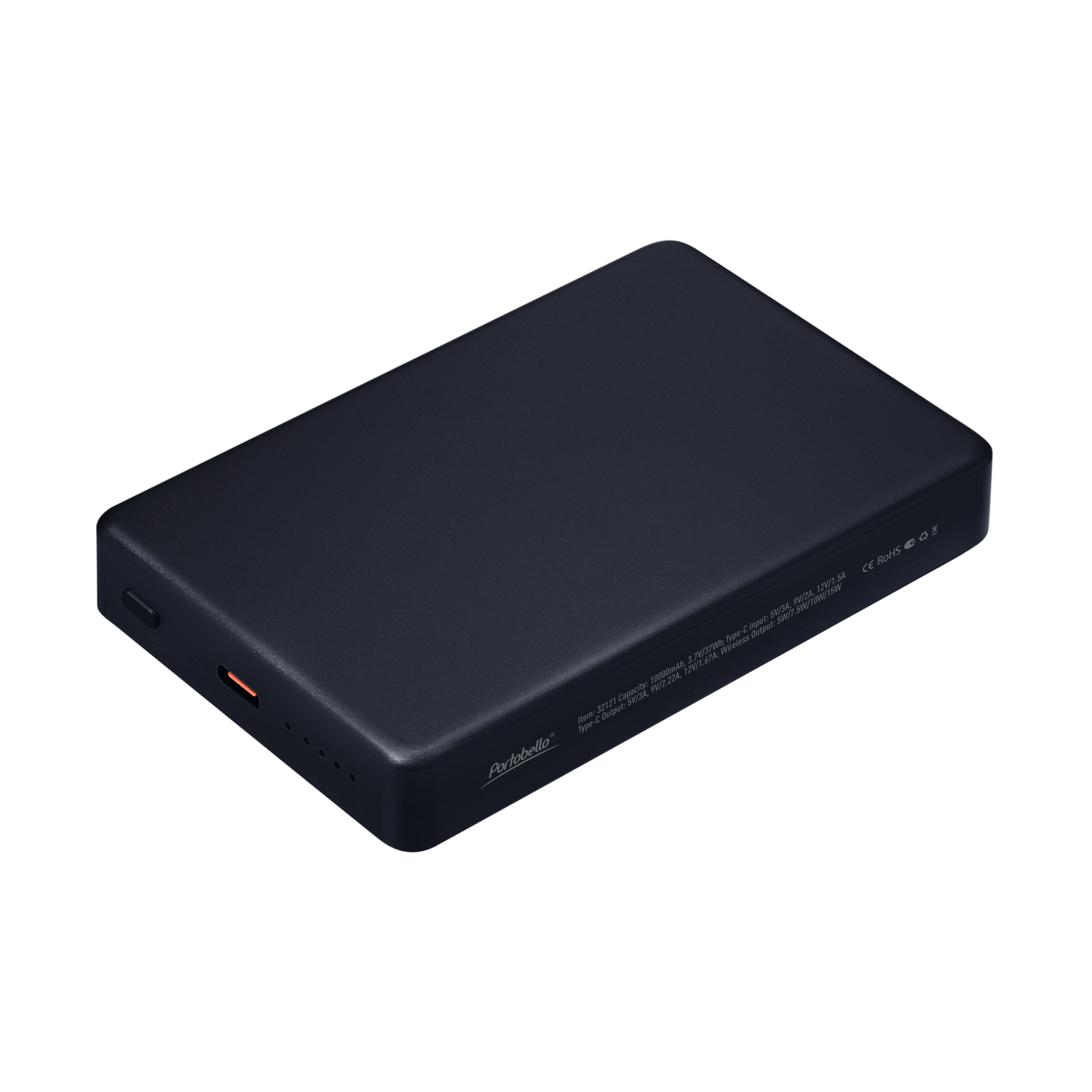 Внешний аккумулятор Атлантис Плюс PD (Atlantis PD Plus) 10000mAh с функцией беспроводной зарядки 15W, синий-1
