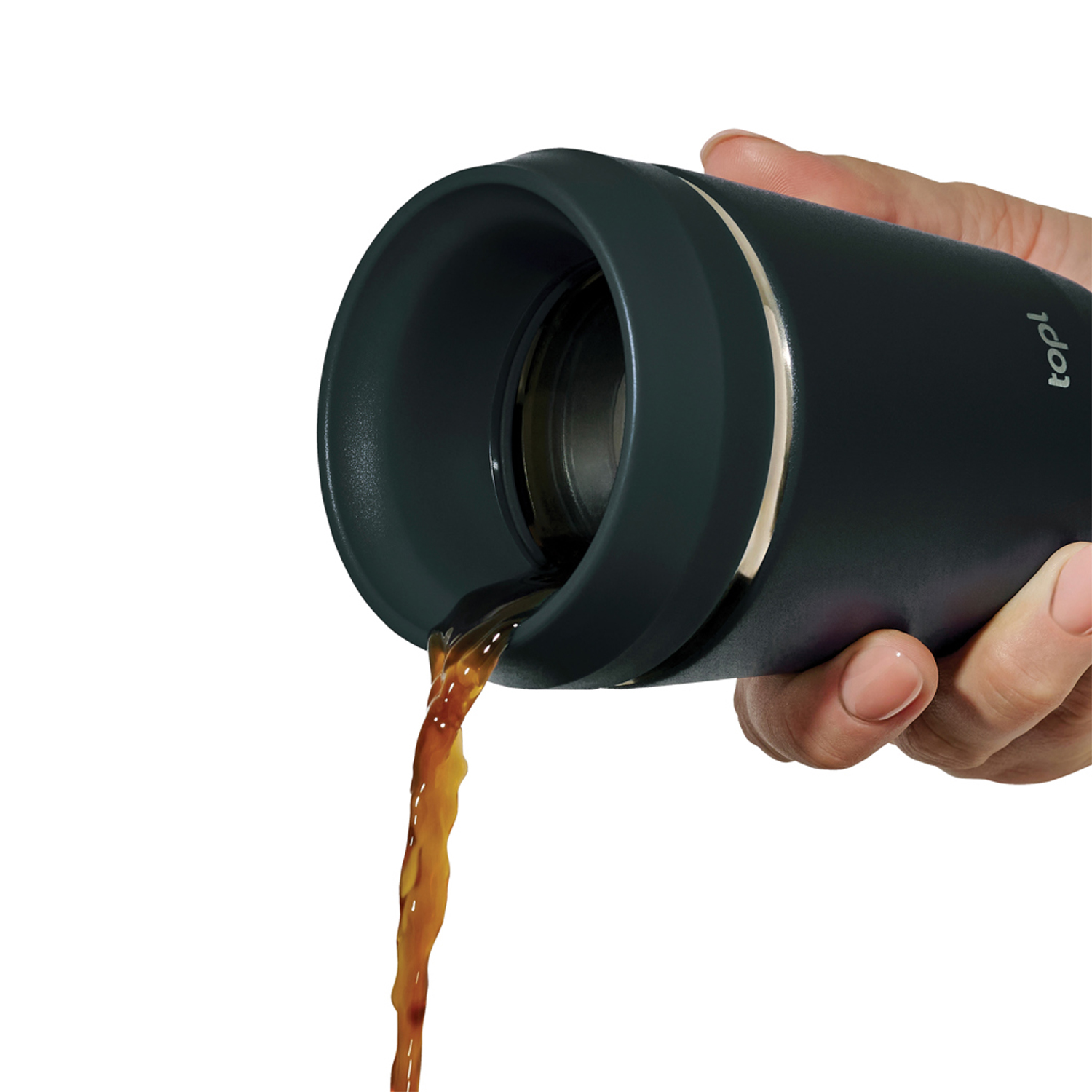 Термостакан Topl из переработанной стали с крышкой 360°, 235 мл-2