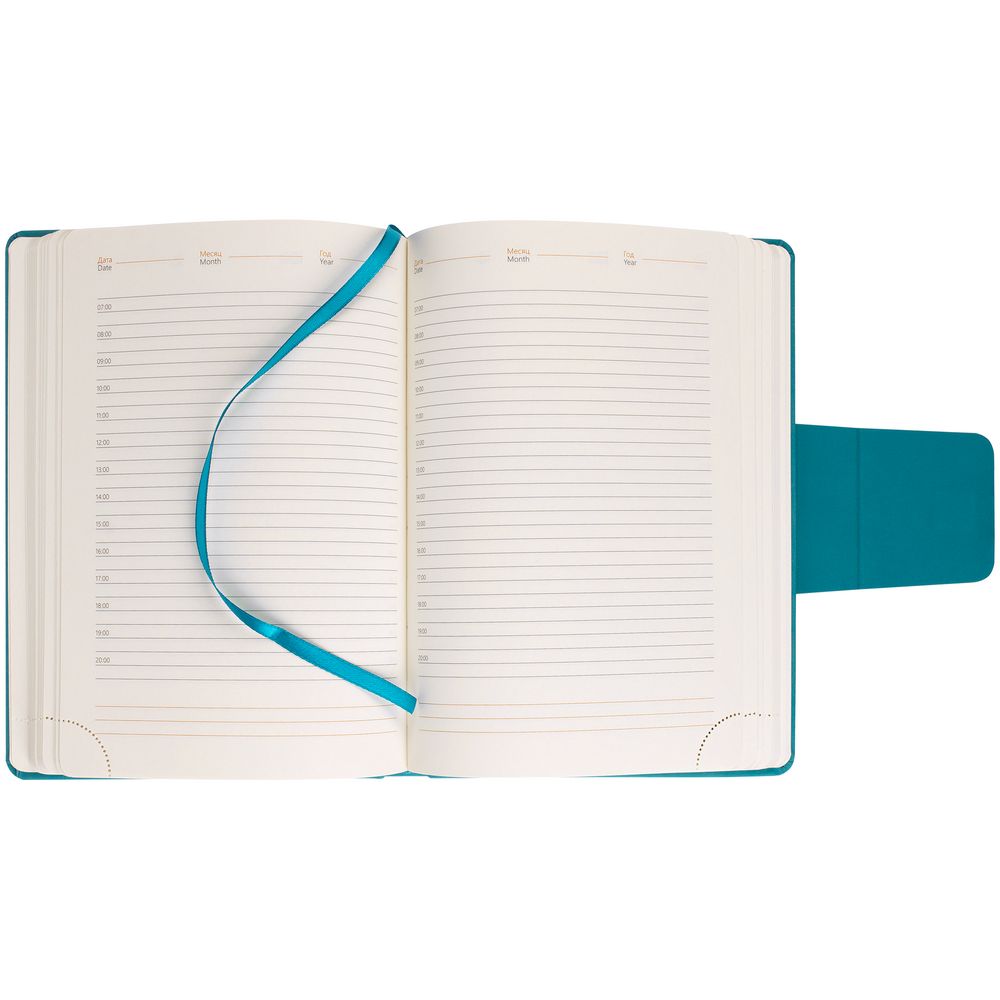 Ежедневник Capital, недатированный, бирюзовый-5