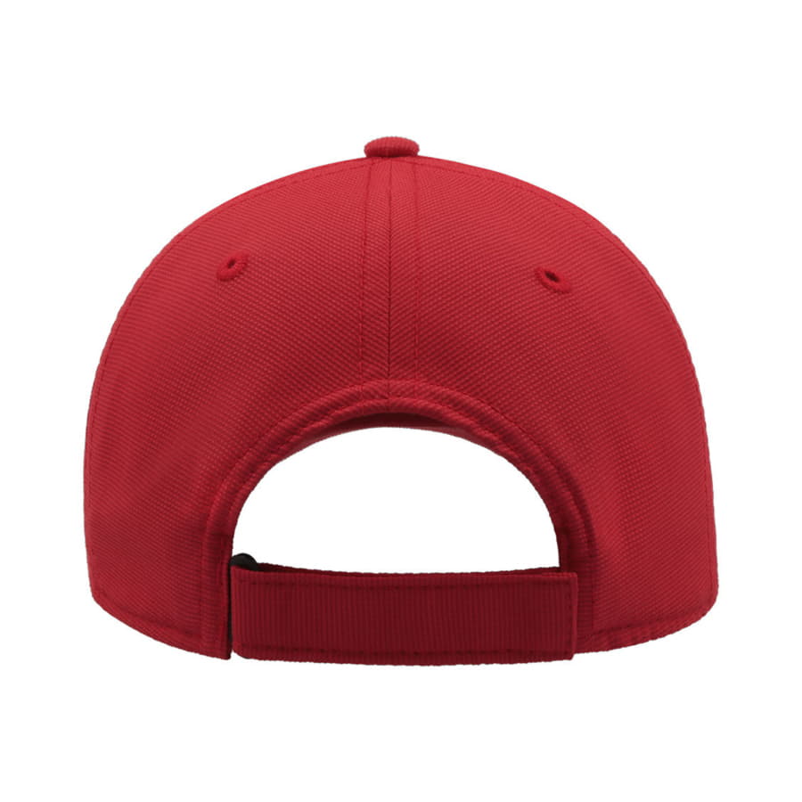 Бейсболка ESTORIL-S, 6 клиньев, застежка на липучке, красный, белый-6