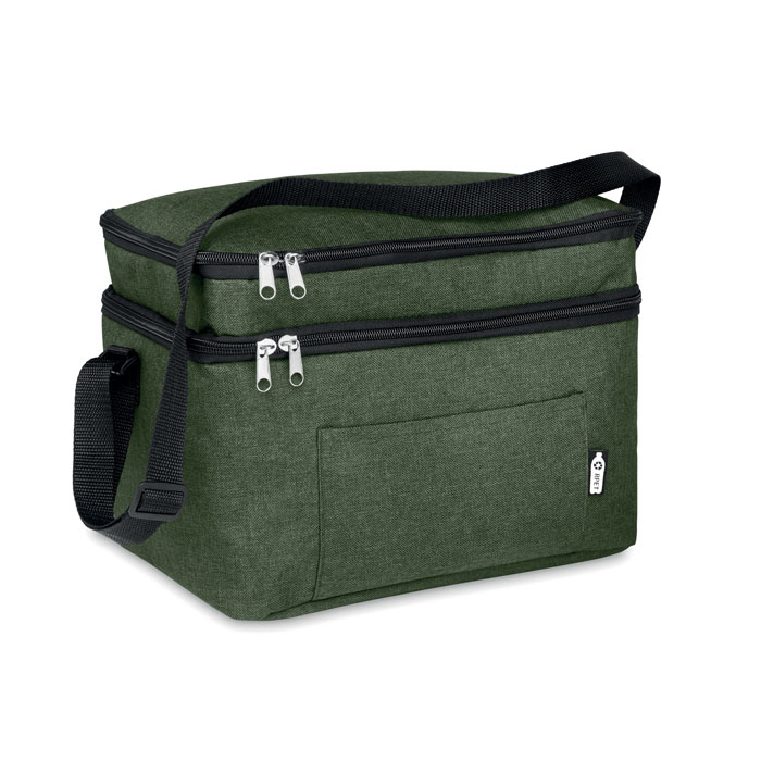 RPET cooler bag, тёмно-зелёный-0
