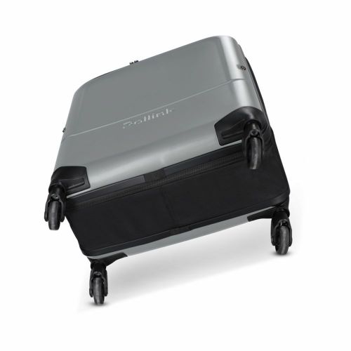 Чемодан складной Rollink FLEX LIGHT 55x40x20 см, 4 колеса, светло-серый-1
