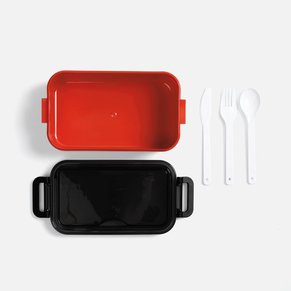 Ланчбокс Pranzo, красный с черным-2