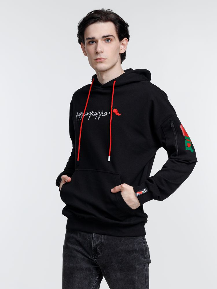 Худи унисекс Hand Some, черное-8