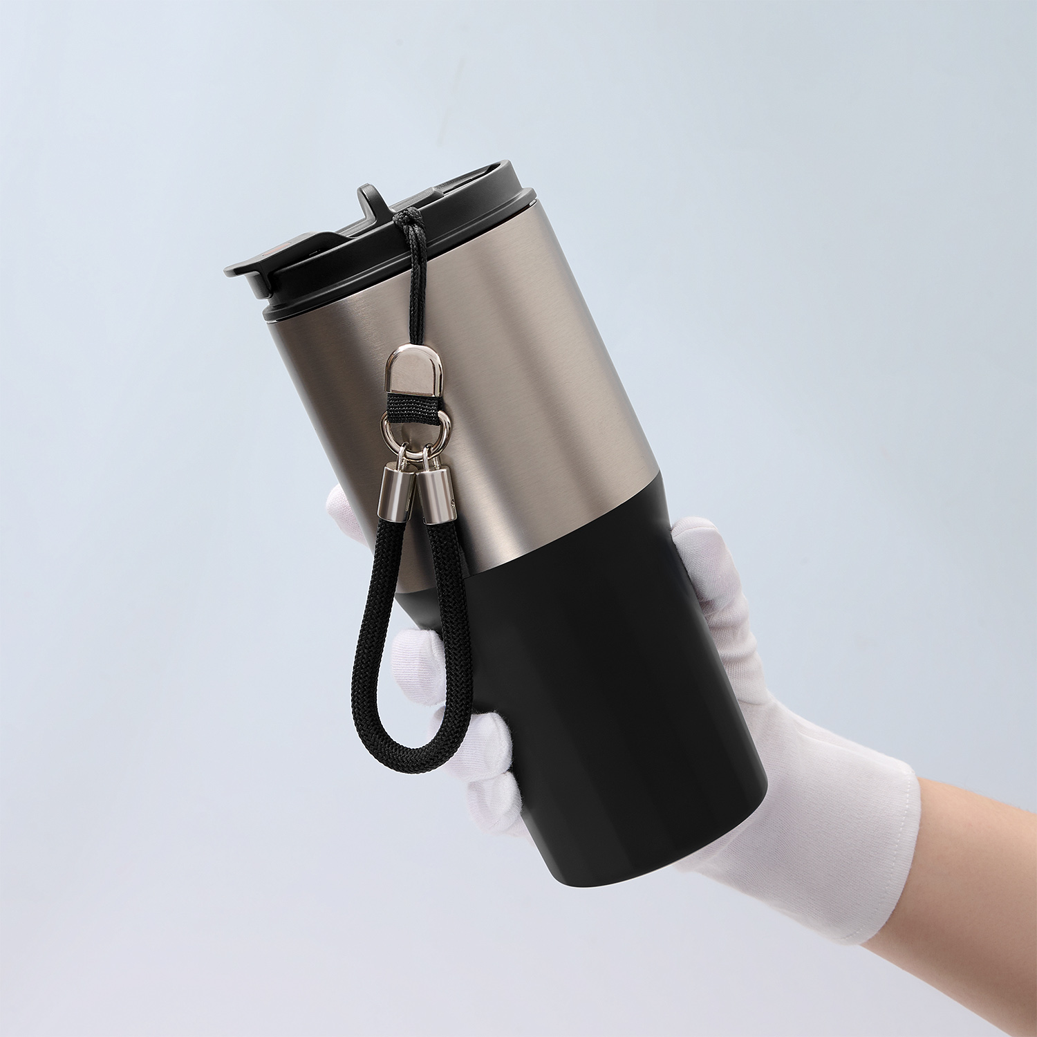 Термокружка вакуумная Авеню (Avenue), черная-7