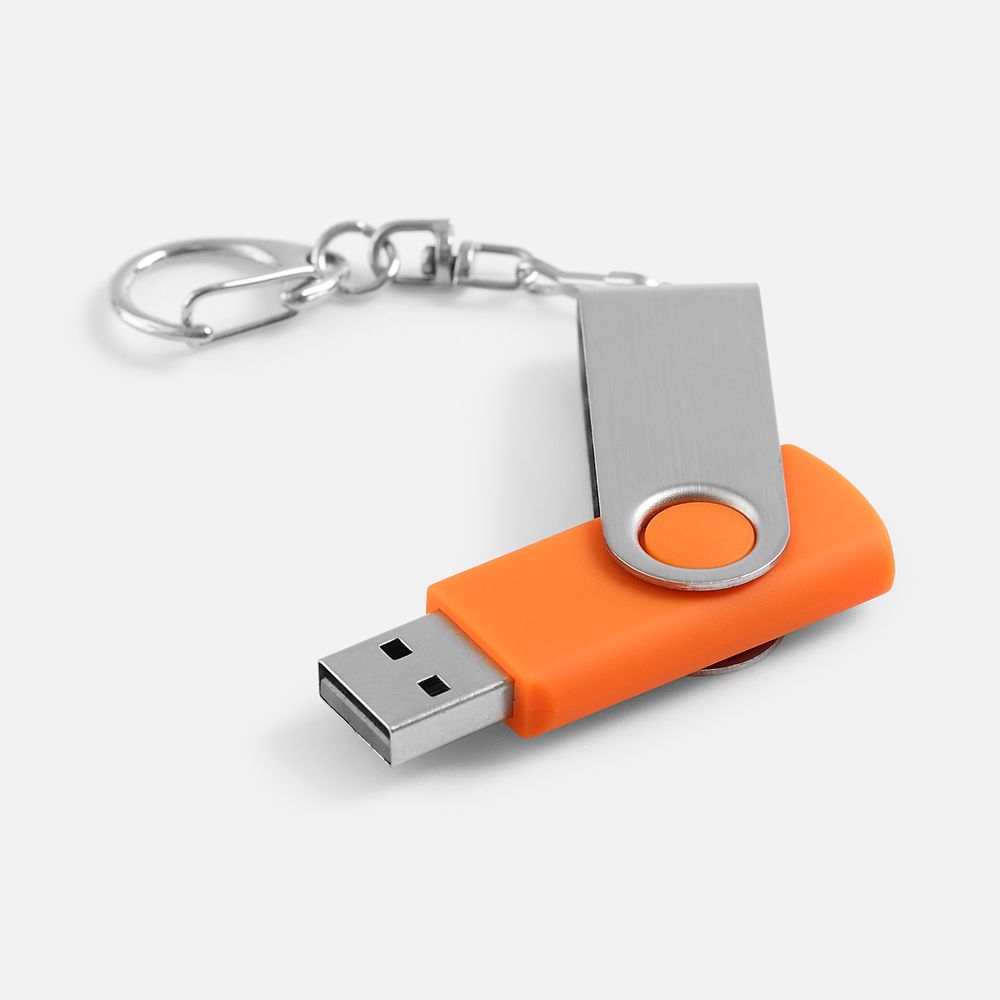 Флешка Twist, оранжевая, 8 Гб-2