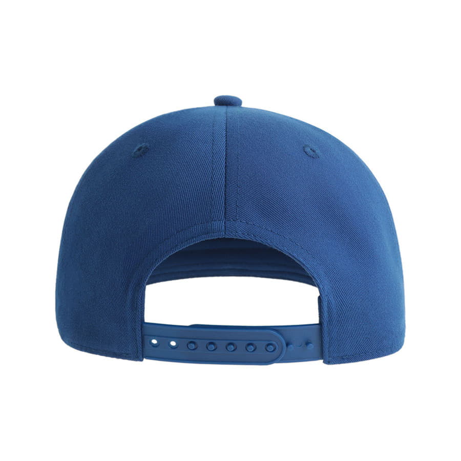 Бейсболка JAMES,6 клиньев,плоский козырек,ПВС застежка, синий-4