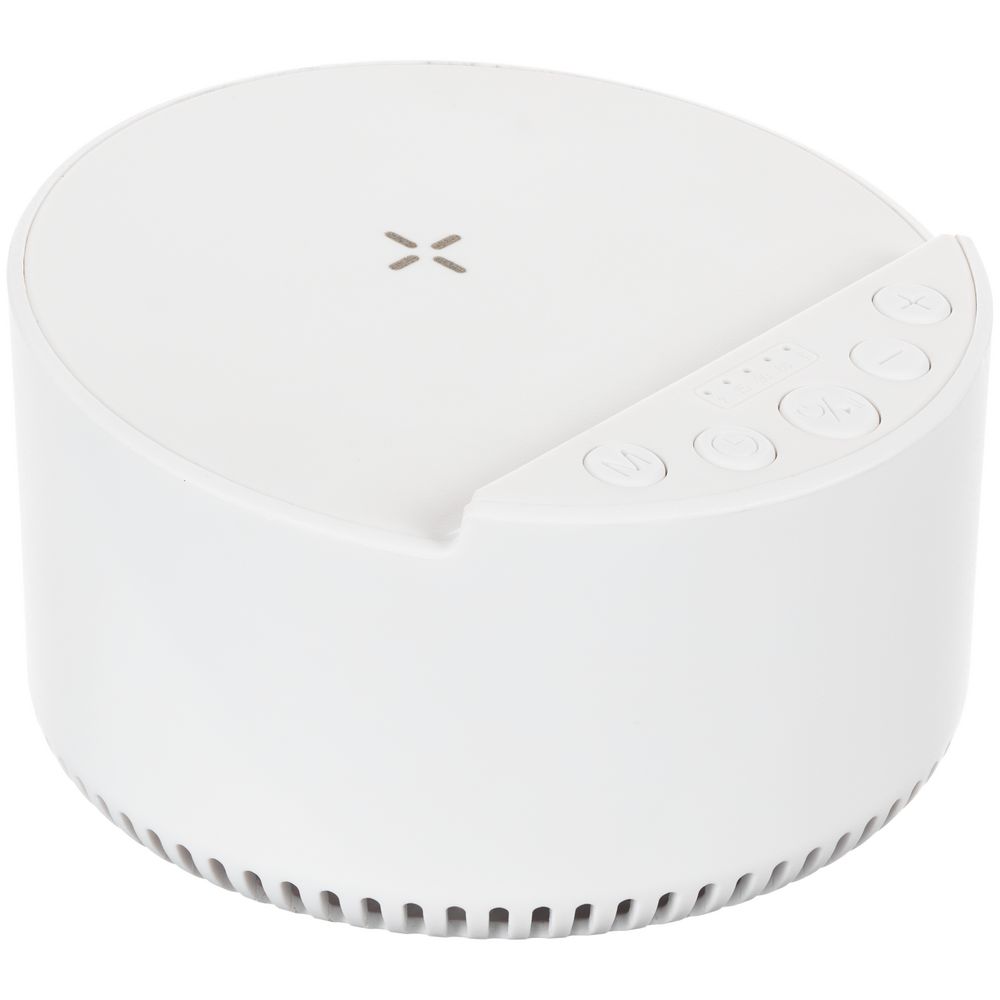 Bluetooth-колонка с беспроводной зарядкой relaxTime, белая-1