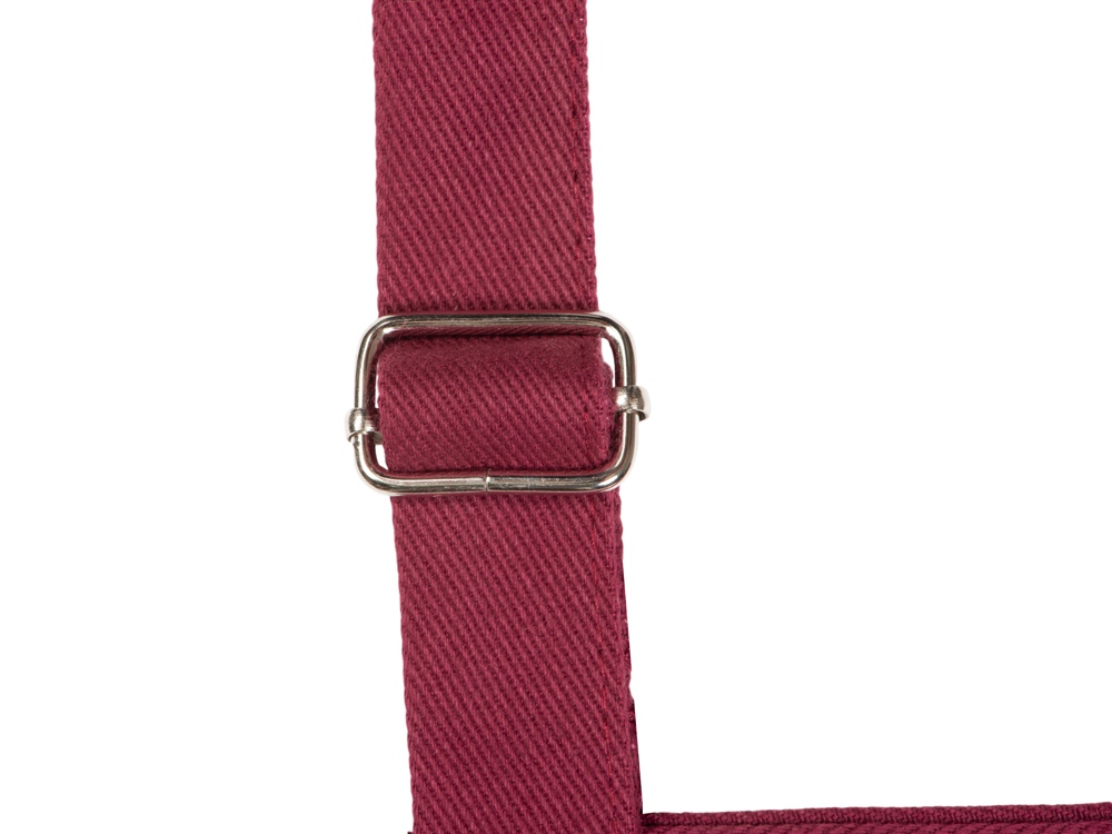 Хлопковый фартук Delight с карманом и регулируемыми завязками, бургунди-5