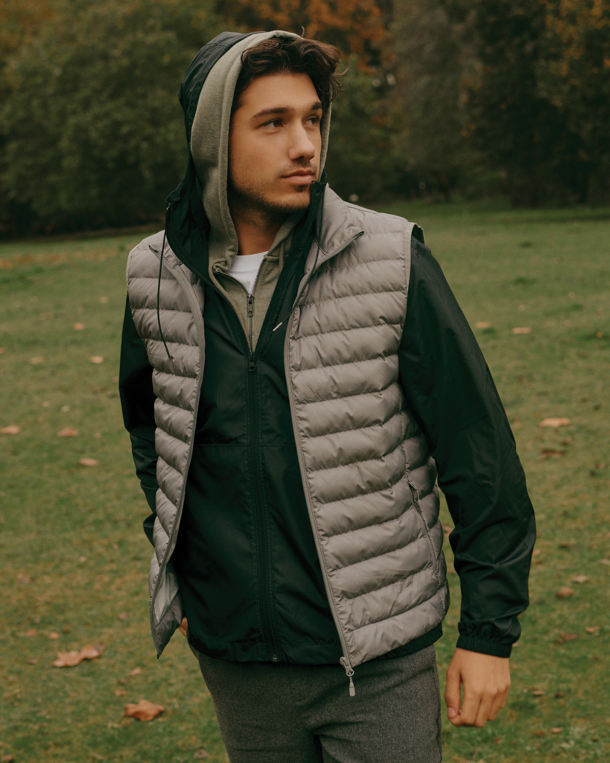 Мужской стеганый жилет Iqoniq Meru из переработанного полиэстера AWARE™, 70 г/м²-24