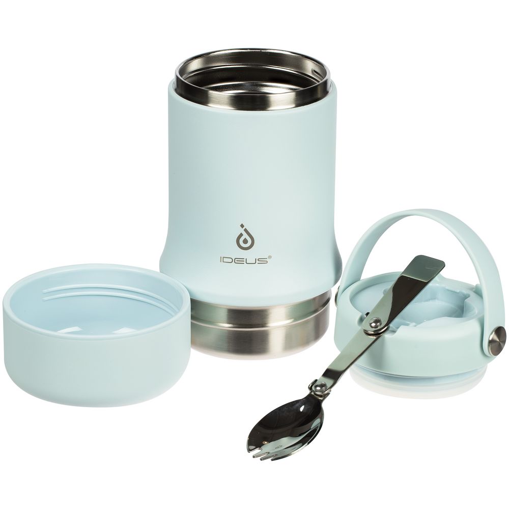 Термос для еды Tabenodo, голубой-4