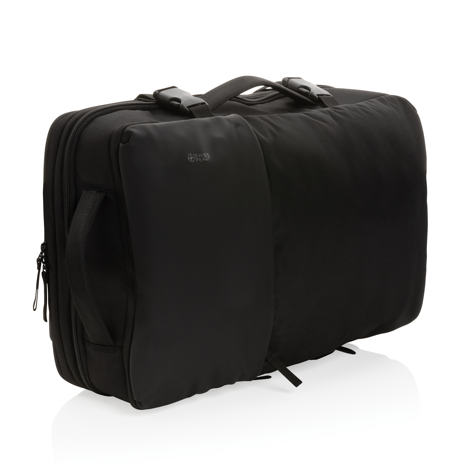 Рюкзак для путешествий Swiss Peak из rPET AWARE™ с регулируемым объемом, 15.6"-10
