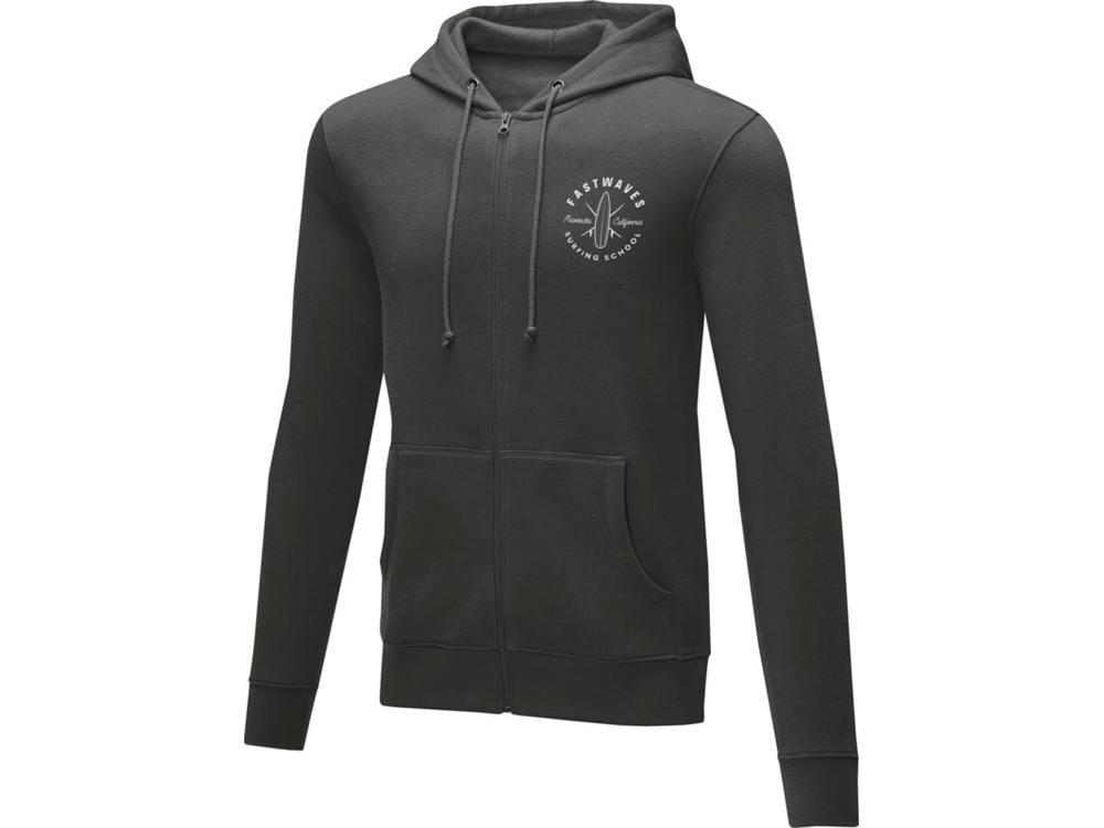 Мужская толстовка на молнии Theron, storm grey-5