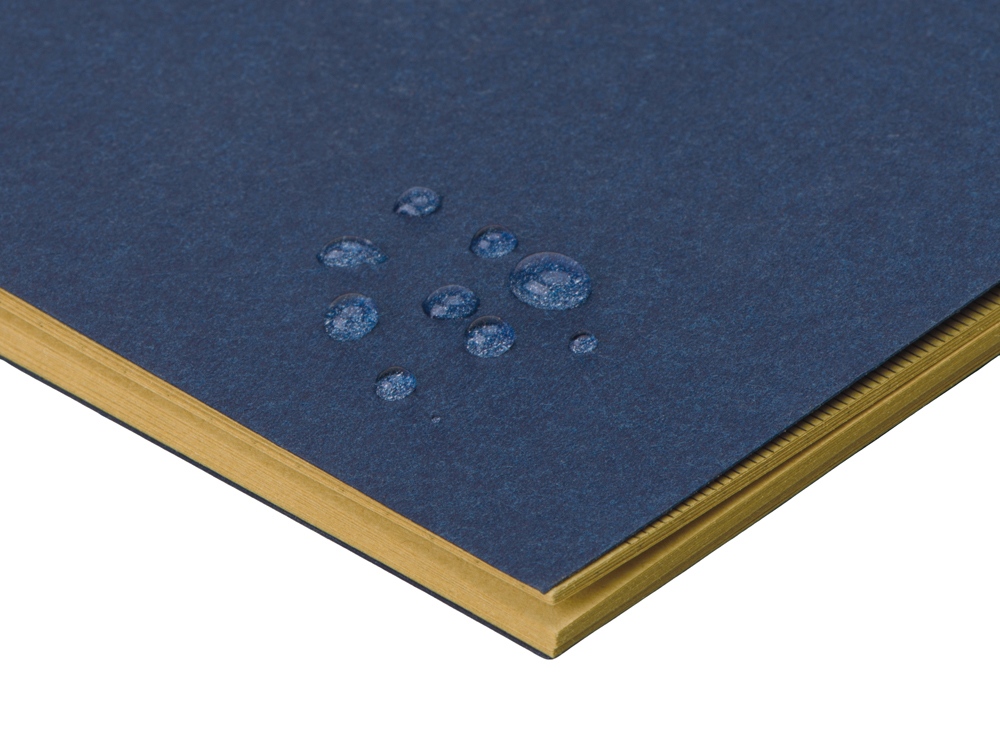 Блокнот Monet, гибкая обложка A5 из моющегося крафта, 32 листа, темно-синий-5