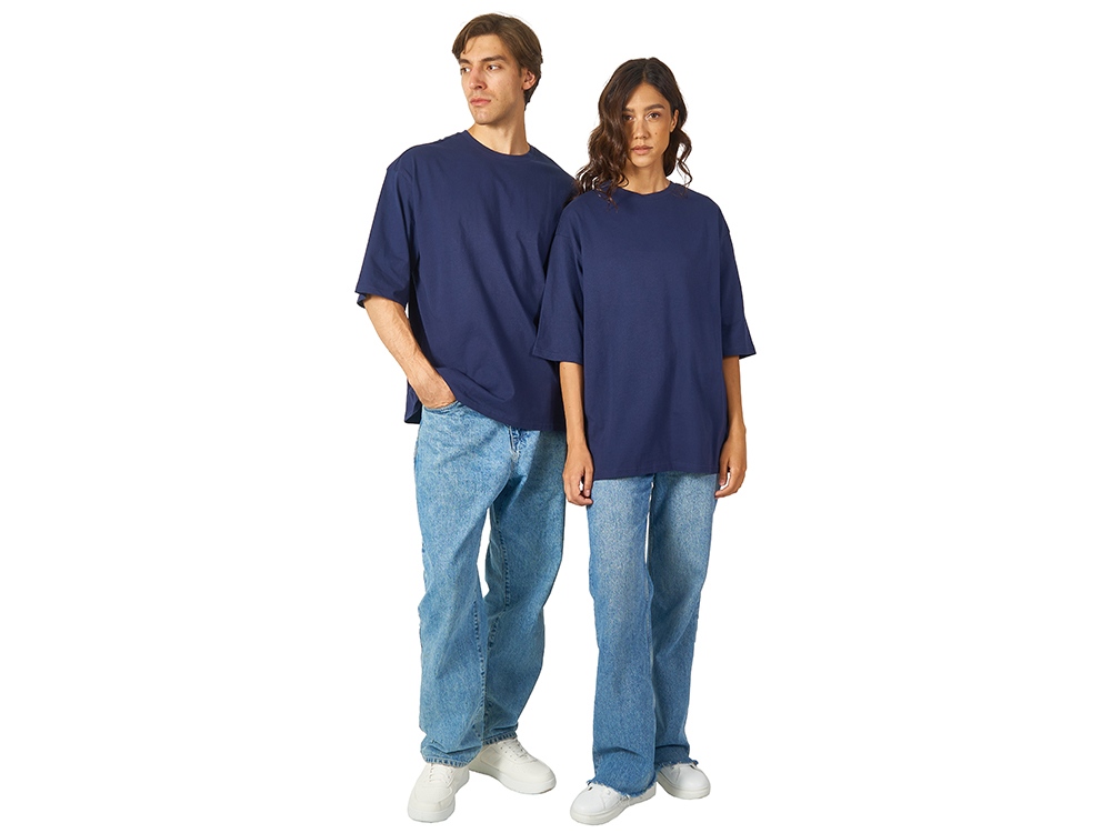 Футболка Berlin к/р оверсайз, 100% хлопок, 180гр, темно-синий-5