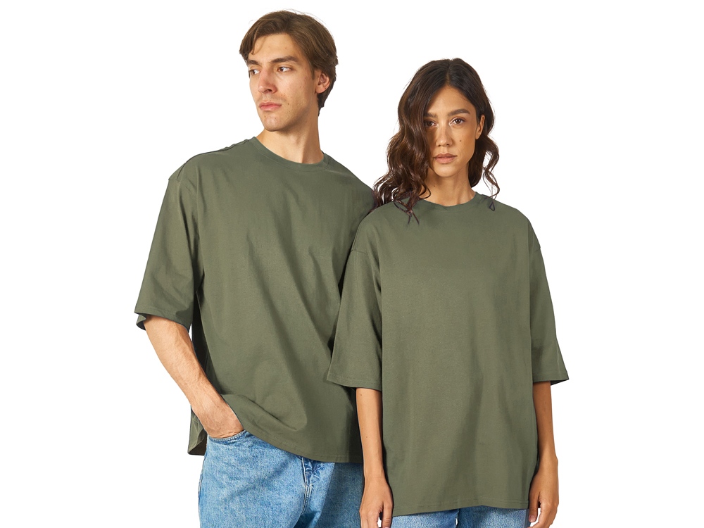 Футболка Berlin к/р оверсайз, 100% хлопок, 180гр, хаки-0