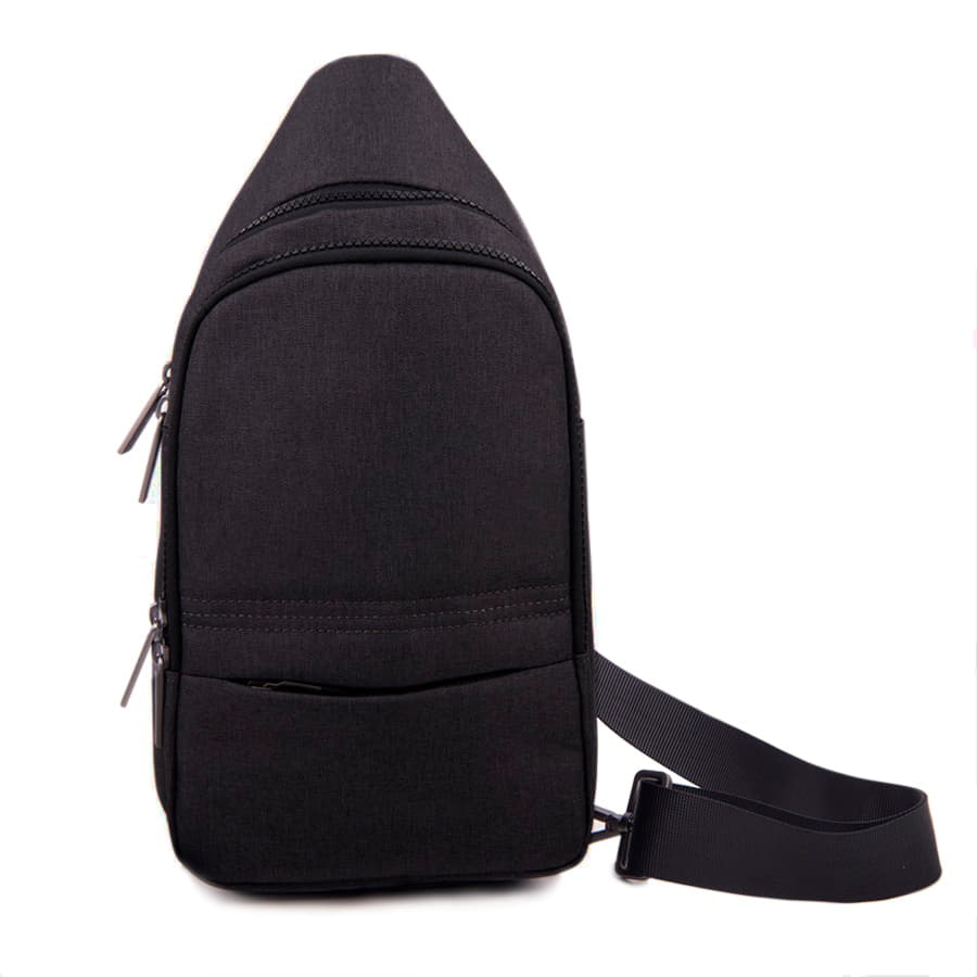 Сумка на плечо CORE, тёмно-серый, голубой-2