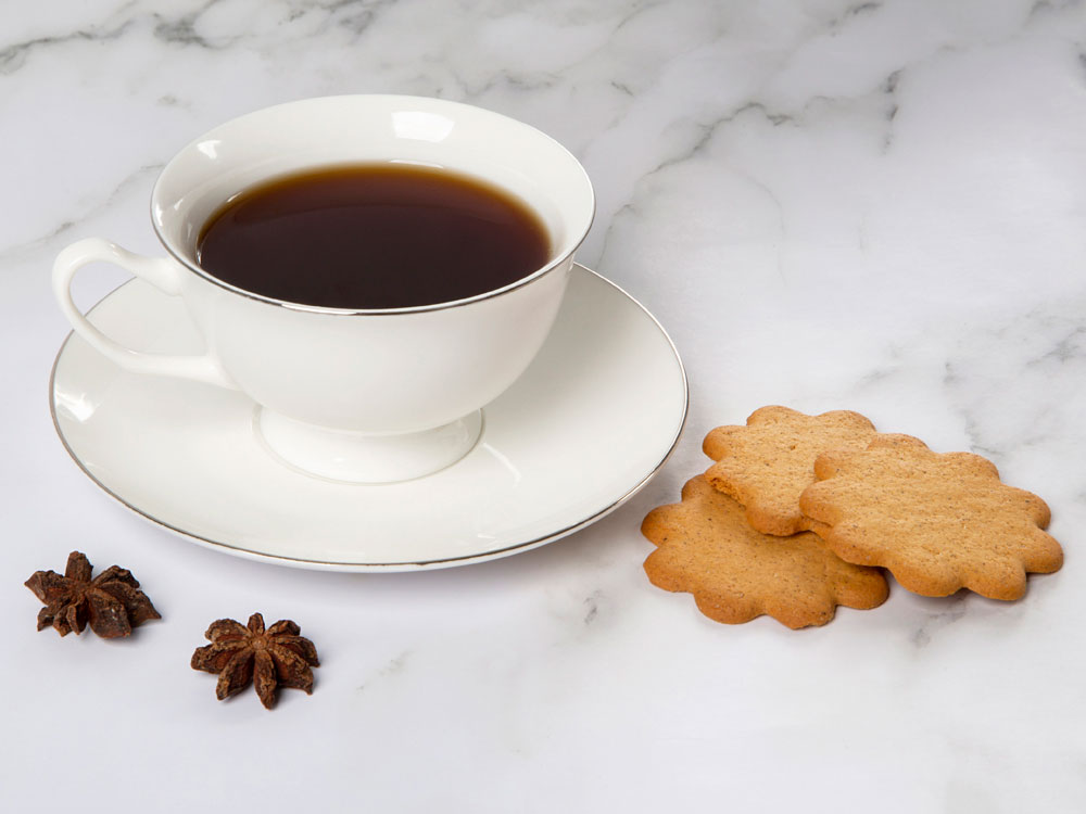 Чайная пара с серебрянной каймой, 200мл-8