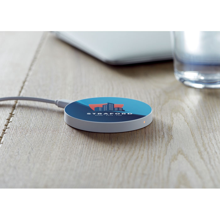 Беспроводная зарядка, белый-5