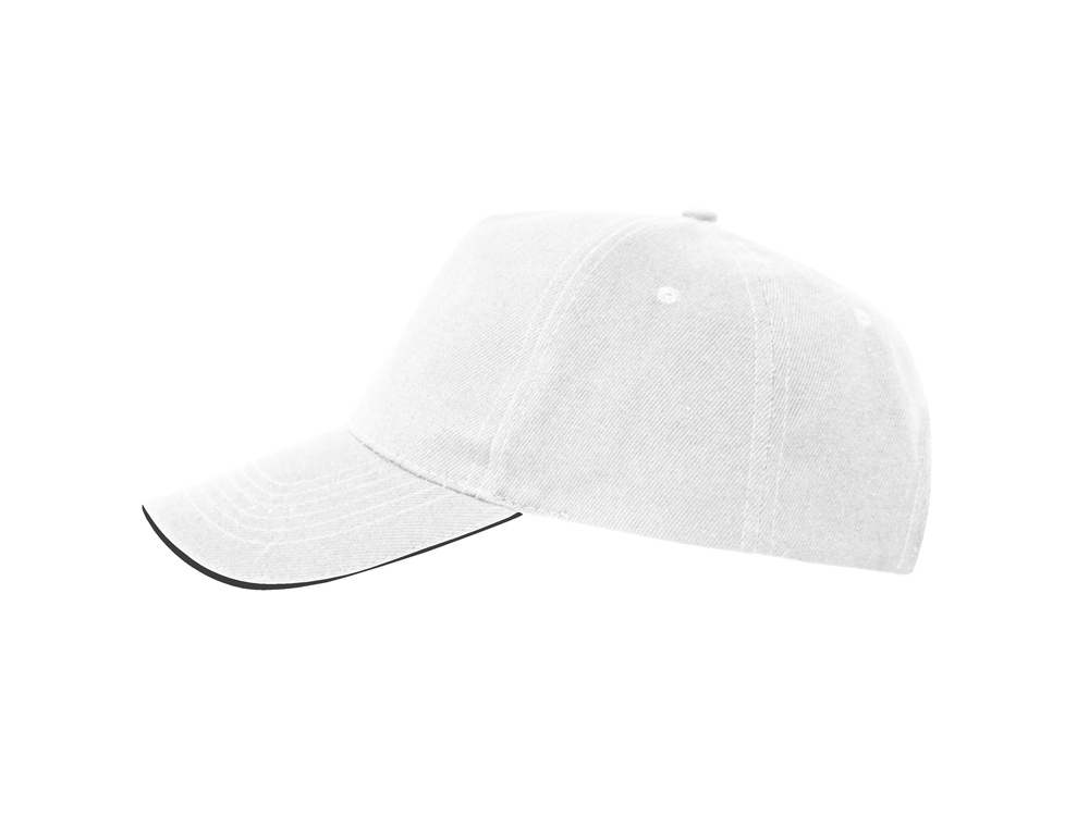 Бейсболка Eris унисекс, белый/черный-0