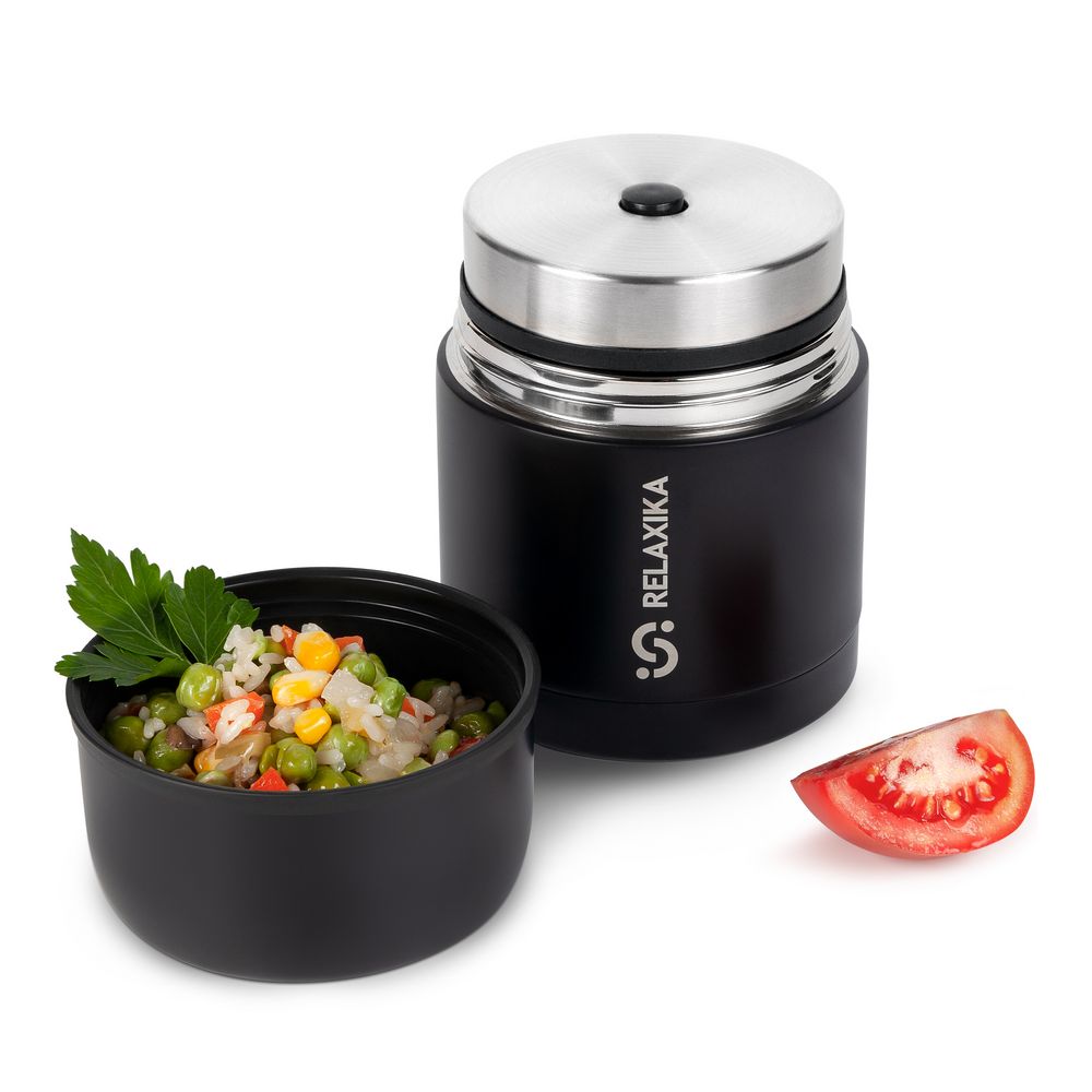 Термос для еды Relaxika 500, черный-6