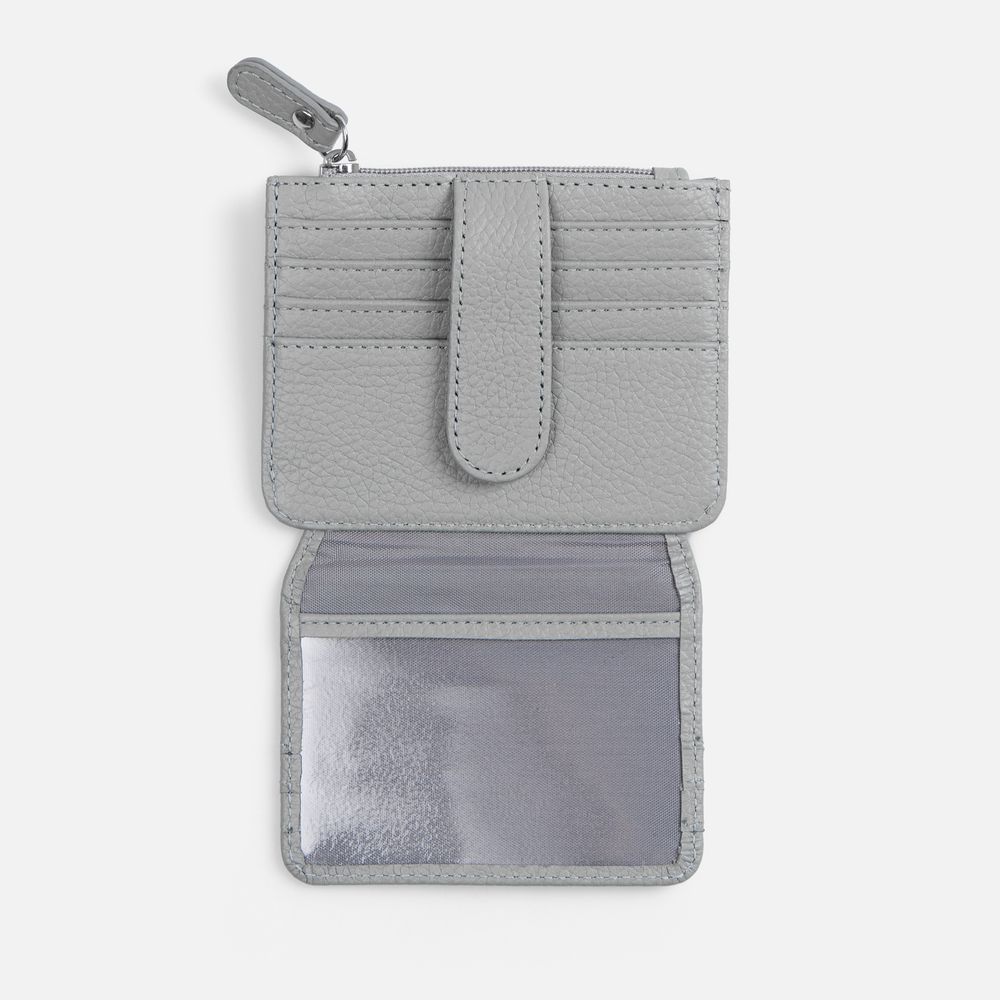 Картхолдер на молнии Unison, серый-2