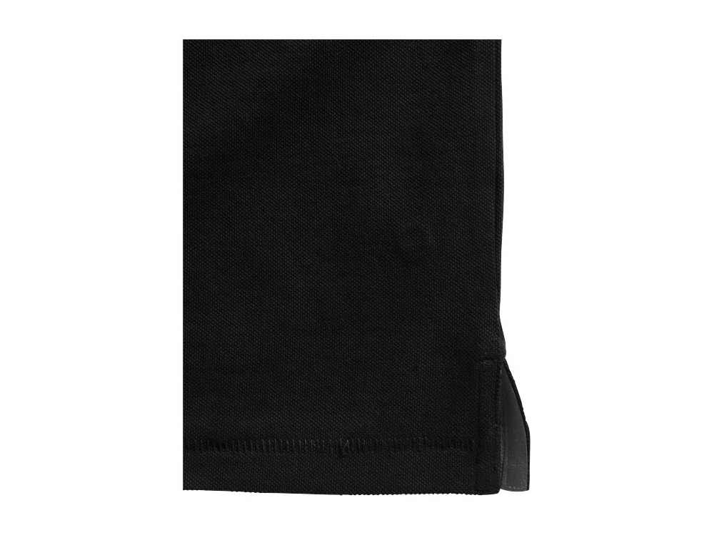 Рубашка поло Oakville мужская с длинным рукавом, черный-4