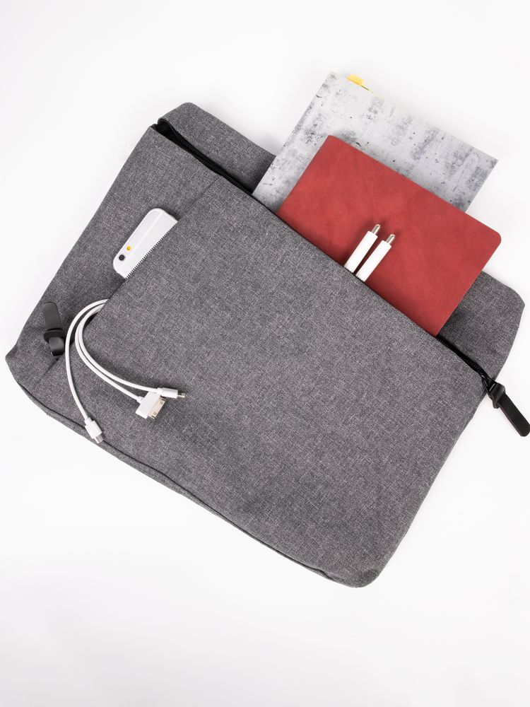 Сумка для документов HotDoc, серая-4