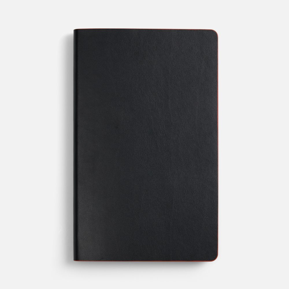 Ежедневник Trait, недатированный, черный с красным-3