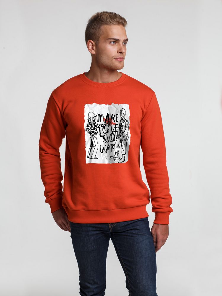 Толстовка Make Love, красная-0