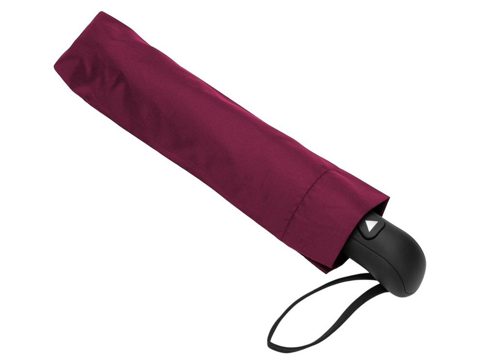 Зонт-полуавтомат Roof с куполом из переработанного пластика, бургунди 7421C-3