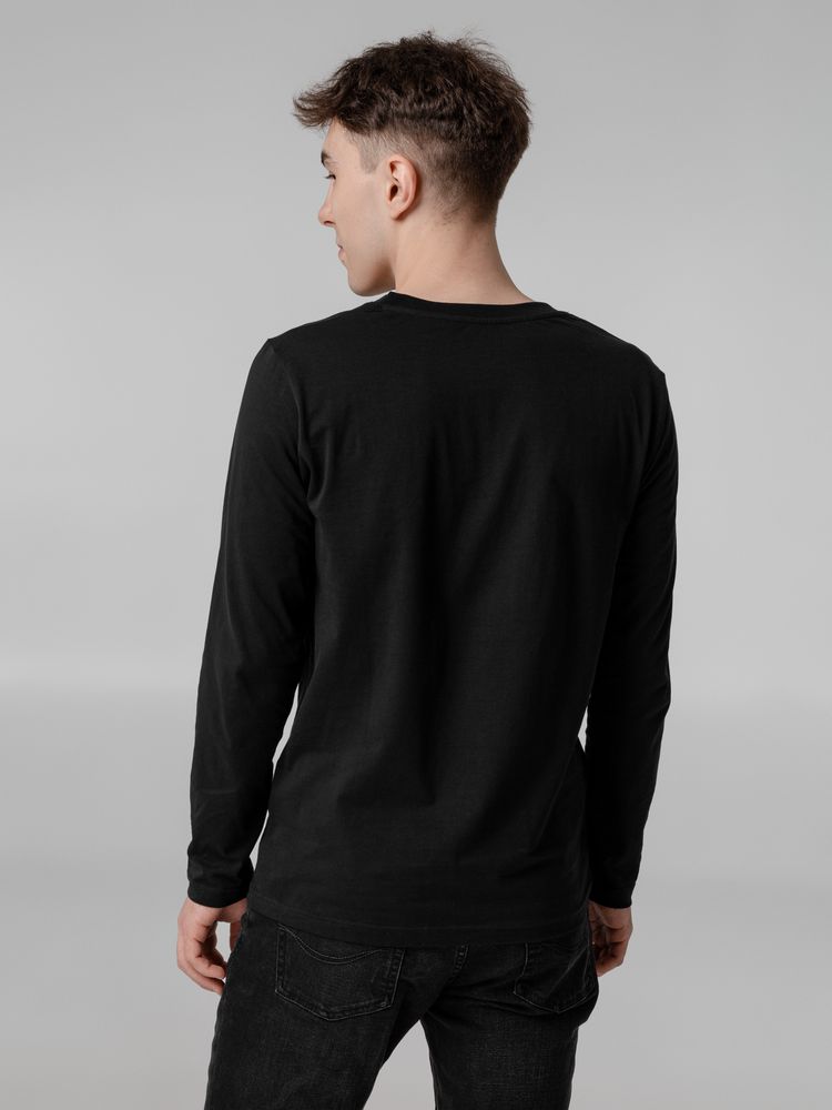 Футболка с длинным рукавом Lehta, черная-3