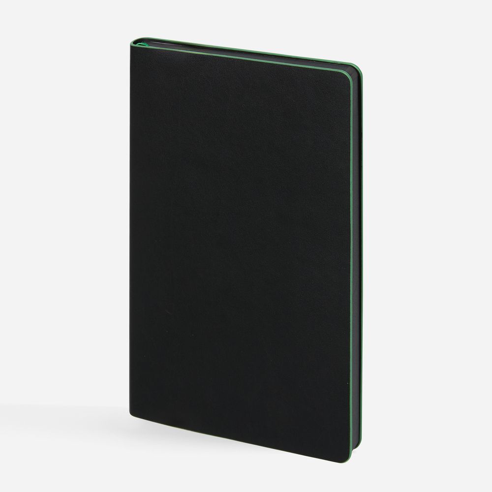 Ежедневник Trait, недатированный, черный с зеленым-1