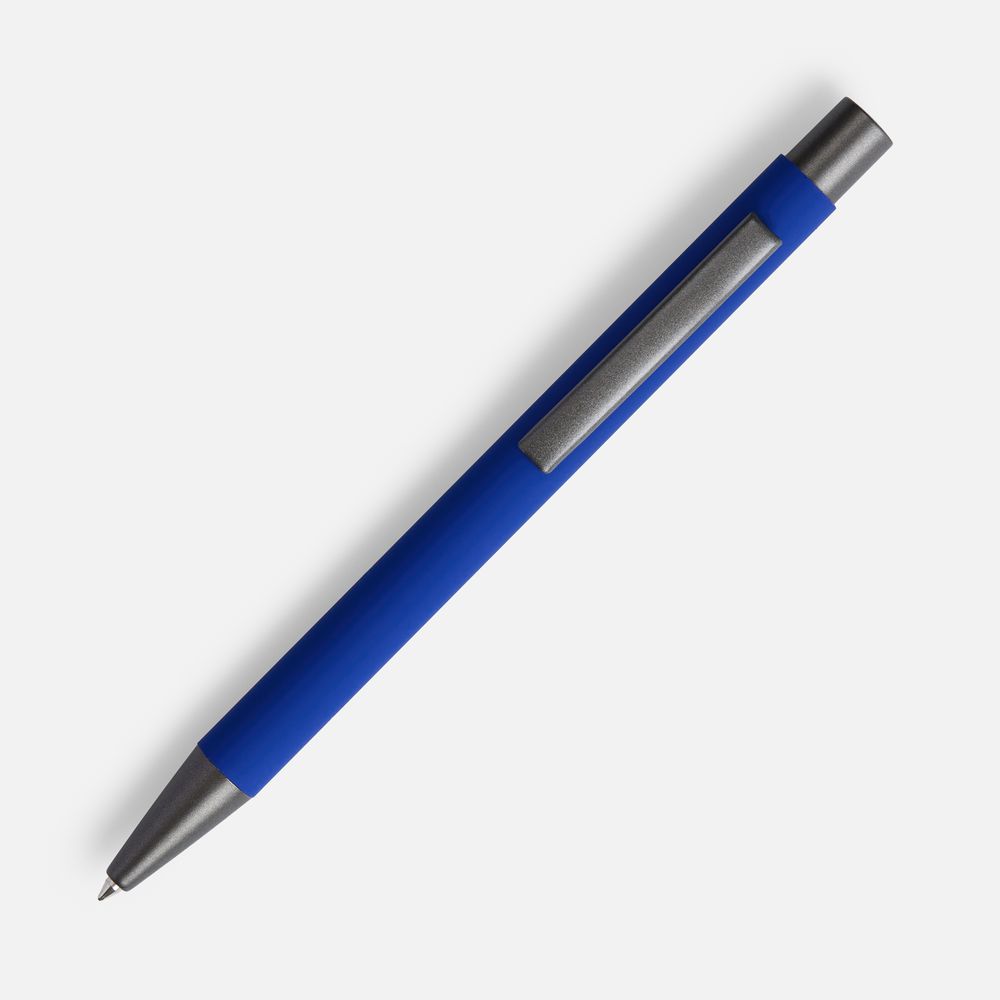 Ручка шариковая Atento Soft Touch, ярко-синяя-2