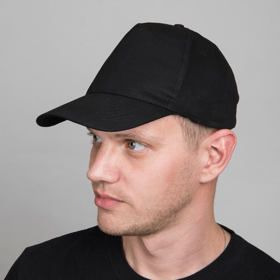 Бейсболка LIGHT, 5 клиньев,  застежка на липучке, зеленый-2